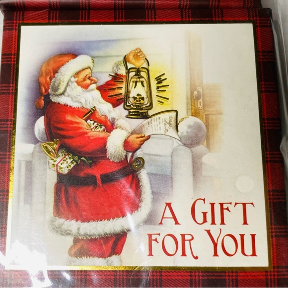 Punch Studio 3 Decorative Keepsake Gift Card Boxes Christmas Box 23705 Santa - Picture 4 of 5